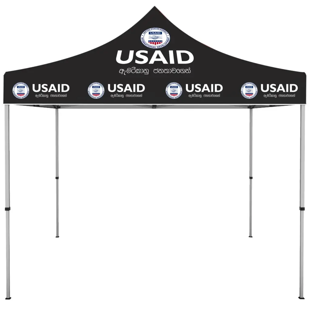 USAID Sinhala - ONE CHOICE 10 ft. Steel Canopy Tent Dye-Sub Graphic Package