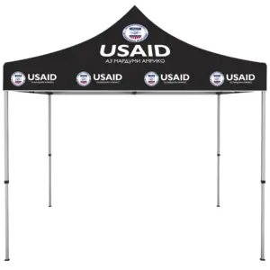 USAID Tajik - ONE CHOICE 10 ft. Steel Canopy Tent Dye-Sub Graphic Package