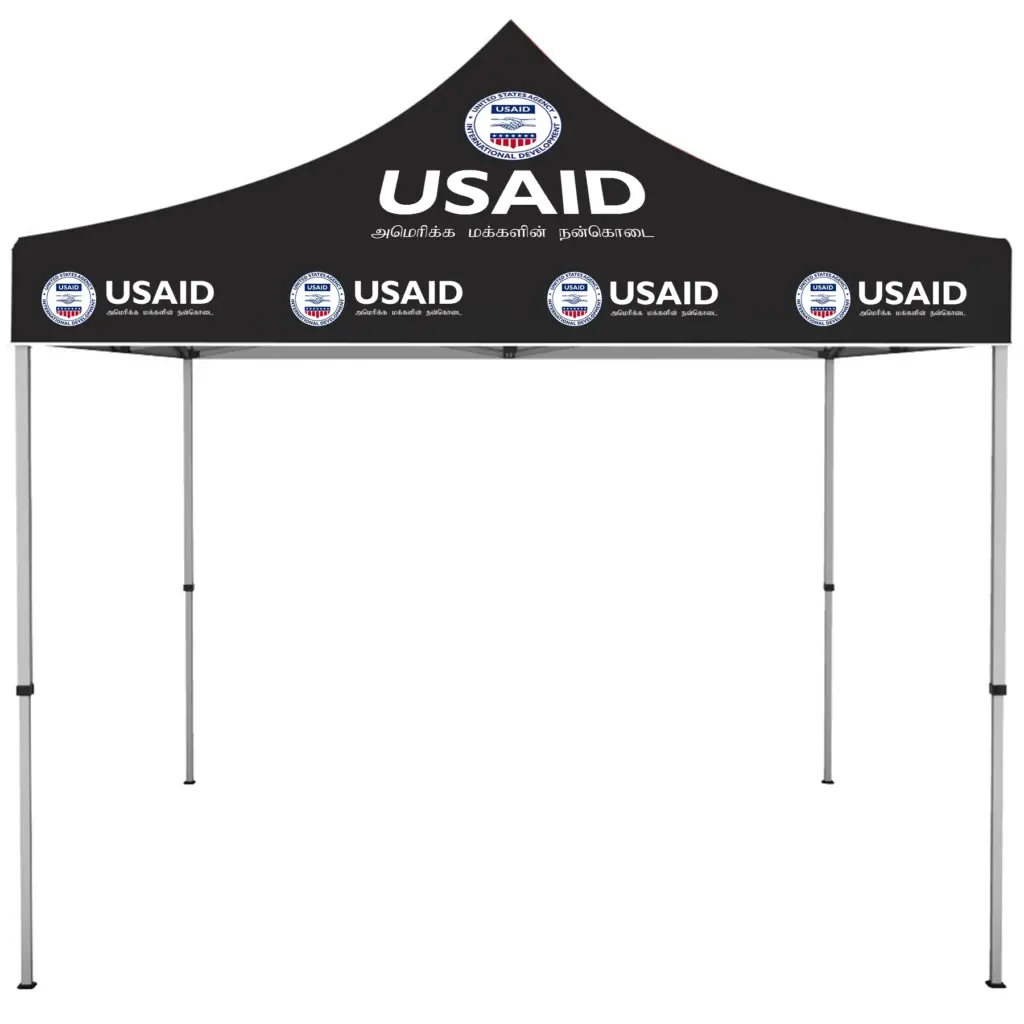 USAID Tamil - ONE CHOICE 10 ft. Steel Canopy Tent Dye-Sub Graphic Package