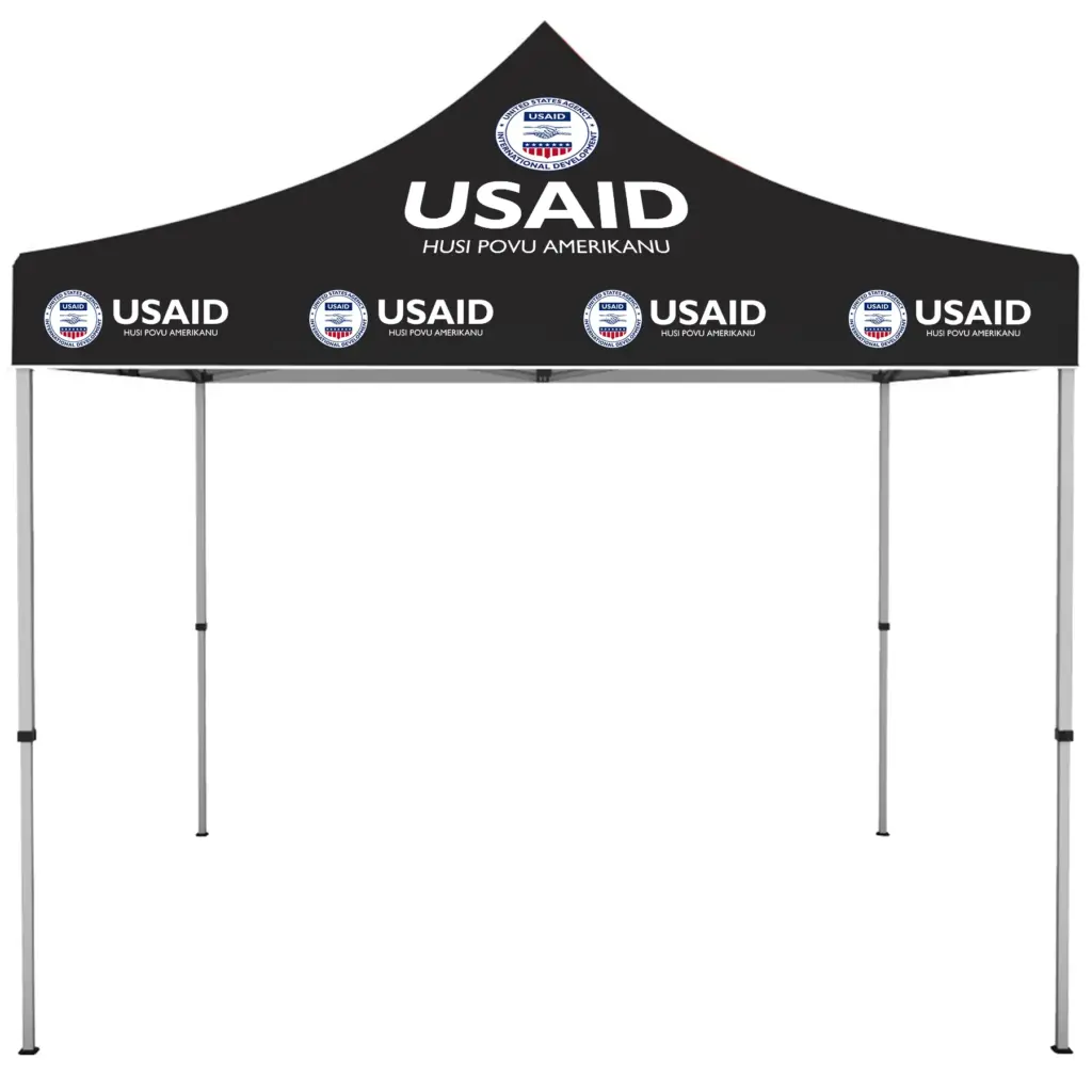 USAID Tetum - ONE CHOICE 10 ft. Steel Canopy Tent Dye-Sub Graphic Package