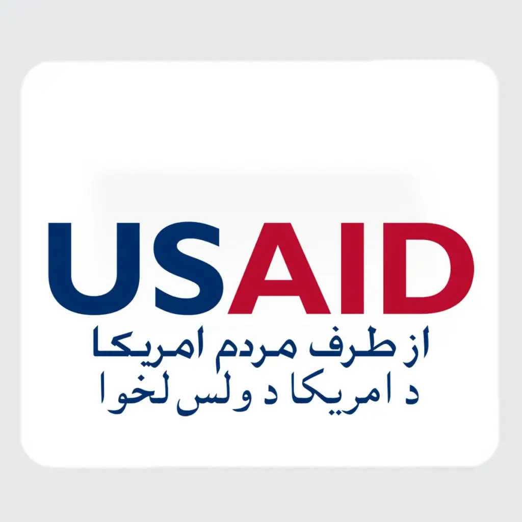 USAID Dari Pashto - Large Rectangle Full Color Mouse Pads (9.25"x7.75"x0.625)