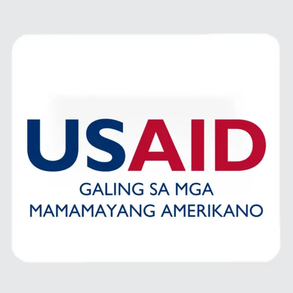 USAID Filipino - Large Rectangle Full Color Mouse Pads (9.25"x7.75"x0.625)