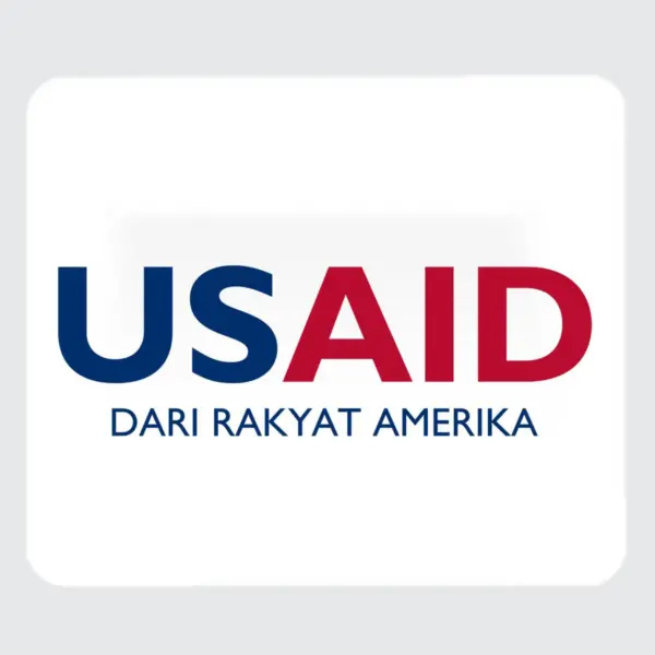 USAID Bahasa Indonesia - Large Rectangle Full Color Mouse Pads (9.25"x7.75"x0.625)