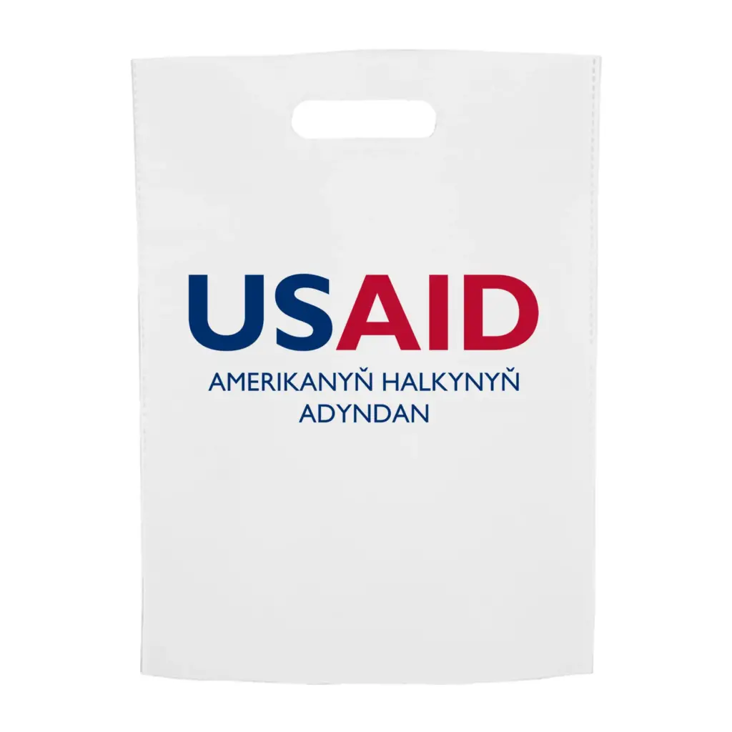 USAID Turkmen - Non-Woven Exhibition Tote Bags (11"x14")
