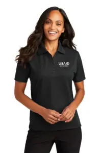 USAID Dari Pashto Port Authority Ladies Dry Zone Ottoman Sport Shirt