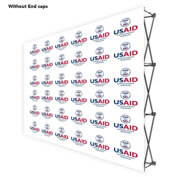 USAID Ilocano ONE CHOICE 10 Ft. Fabric Pop Up Display - 89"H Straight Graphic Package