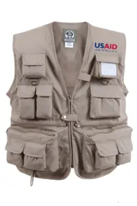 USAID Hindi - Uncle Milty's Khaki Travel Vest Min 12 pcs