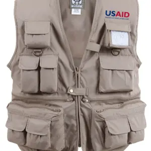 USAID Kapampangan - Uncle Milty's Khaki Travel Vest Min 12 pcs