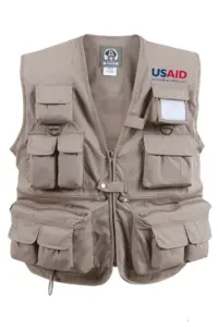 USAID Lao - Uncle Milty's Khaki Travel Vest Min 12 pcs