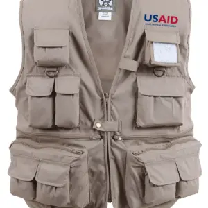 USAID Bicolano - Uncle Milty's Khaki Travel Vest Min 12 pcs