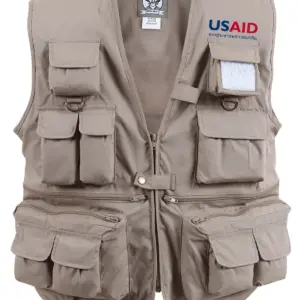 USAID Thai - Uncle Milty's Khaki Travel Vest Min 12 pcs