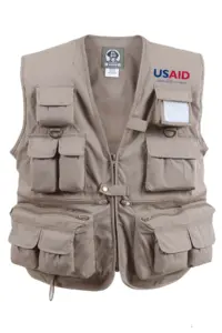 USAID Burmese - Uncle Milty's Khaki Travel Vest Min 12 pcs