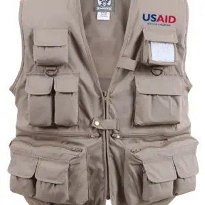 USAID Uzbek - Uncle Milty's Khaki Travel Vest Min 12 pcs