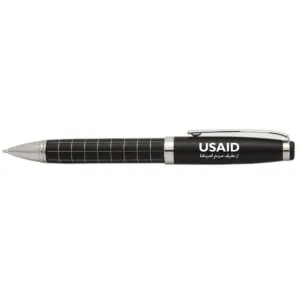 USAID Farsi - Onyx Grid Metal Pens