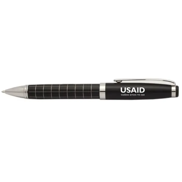 USAID Bangla - Onyx Grid Metal Pens