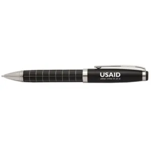 USAID Hindi - Onyx Grid Metal Pens