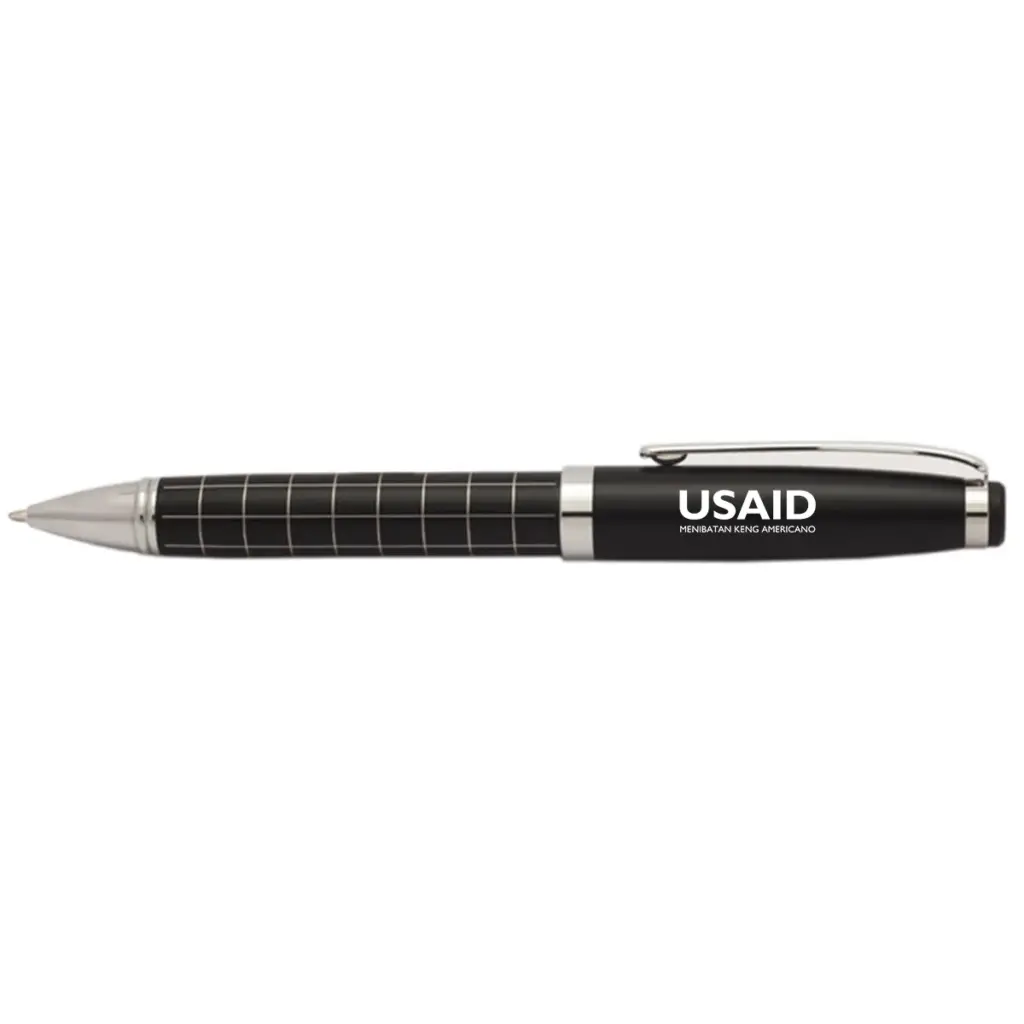 USAID Kapampangan - Onyx Grid Metal Pens