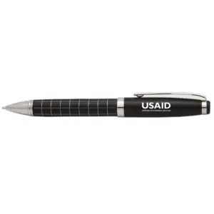 USAID Kazakh - Onyx Grid Metal Pens