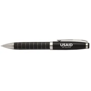 USAID Korean - Onyx Grid Metal Pens