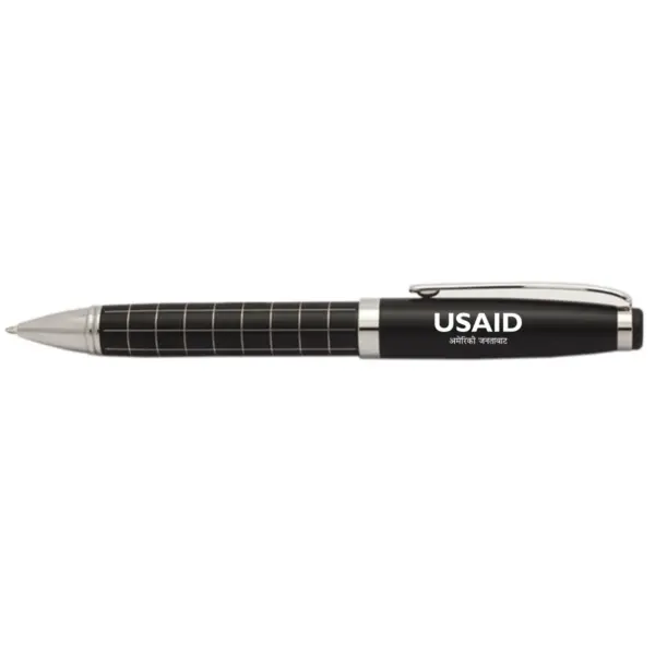 USAID Nepali - Onyx Grid Metal Pens