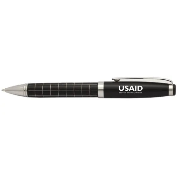 USAID Tamil - Onyx Grid Metal Pens