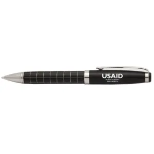 USAID Tonga - Onyx Grid Metal Pens