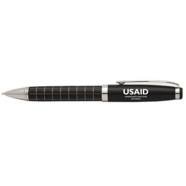 USAID Turkmen - Onyx Grid Metal Pens