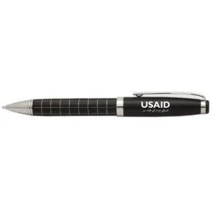 USAID Urdu - Onyx Grid Metal Pens