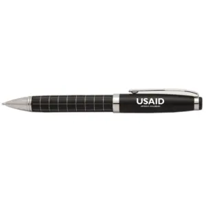 USAID Uzbek - Onyx Grid Metal Pens