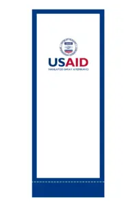 USAID Pangasinense Superior Retractable Banner - 60" Silver Base. Full Color