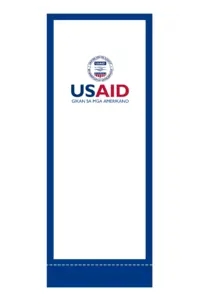 USAID Cebuano Superior Retractable Banner - 60" Silver Base. Full Color