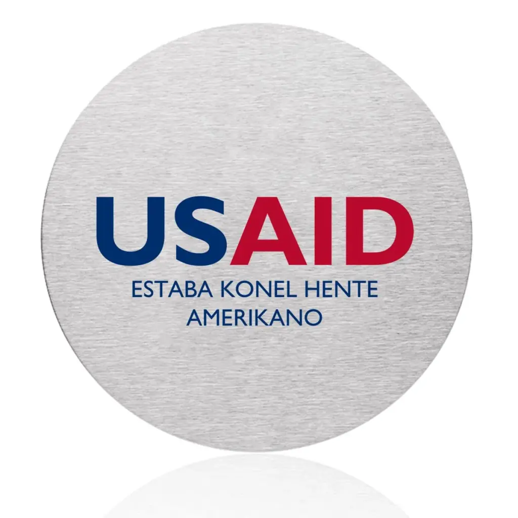 USAID Chavacano - Osaka Stainless Steel Round Coasters