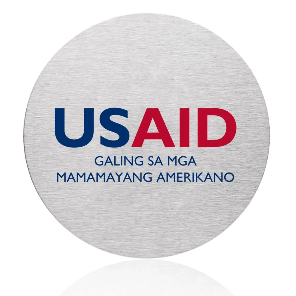 USAID Filipino - Osaka Stainless Steel Round Coasters