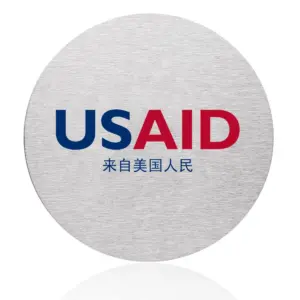 USAID Mandarin - Osaka Stainless Steel Round Coasters