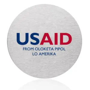 USAID Pijin - Osaka Stainless Steel Round Coasters