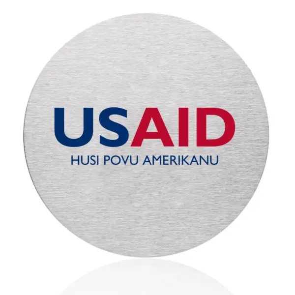 USAID Tetum - Osaka Stainless Steel Round Coasters
