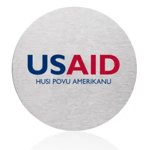 USAID Tetum - Osaka Stainless Steel Round Coasters