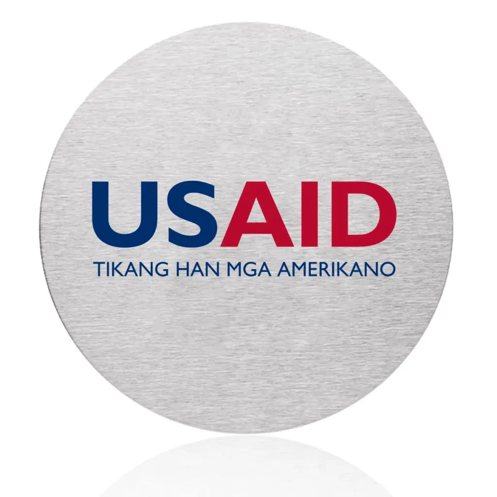 USAID Waray-Waray - Osaka Stainless Steel Round Coasters