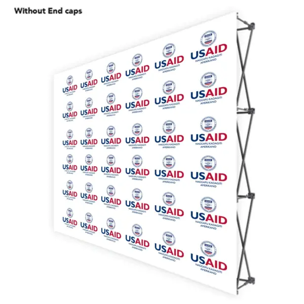 USAID Ilocano ONE CHOICE 8 Ft. Fabric Pop Up Display - 89"H Straight Graphic Package