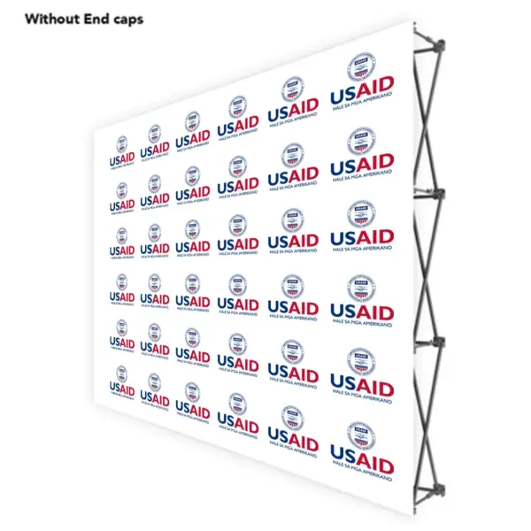 USAID Bicolano ONE CHOICE 8 Ft. Fabric Pop Up Display - 89"H Straight Graphic Package