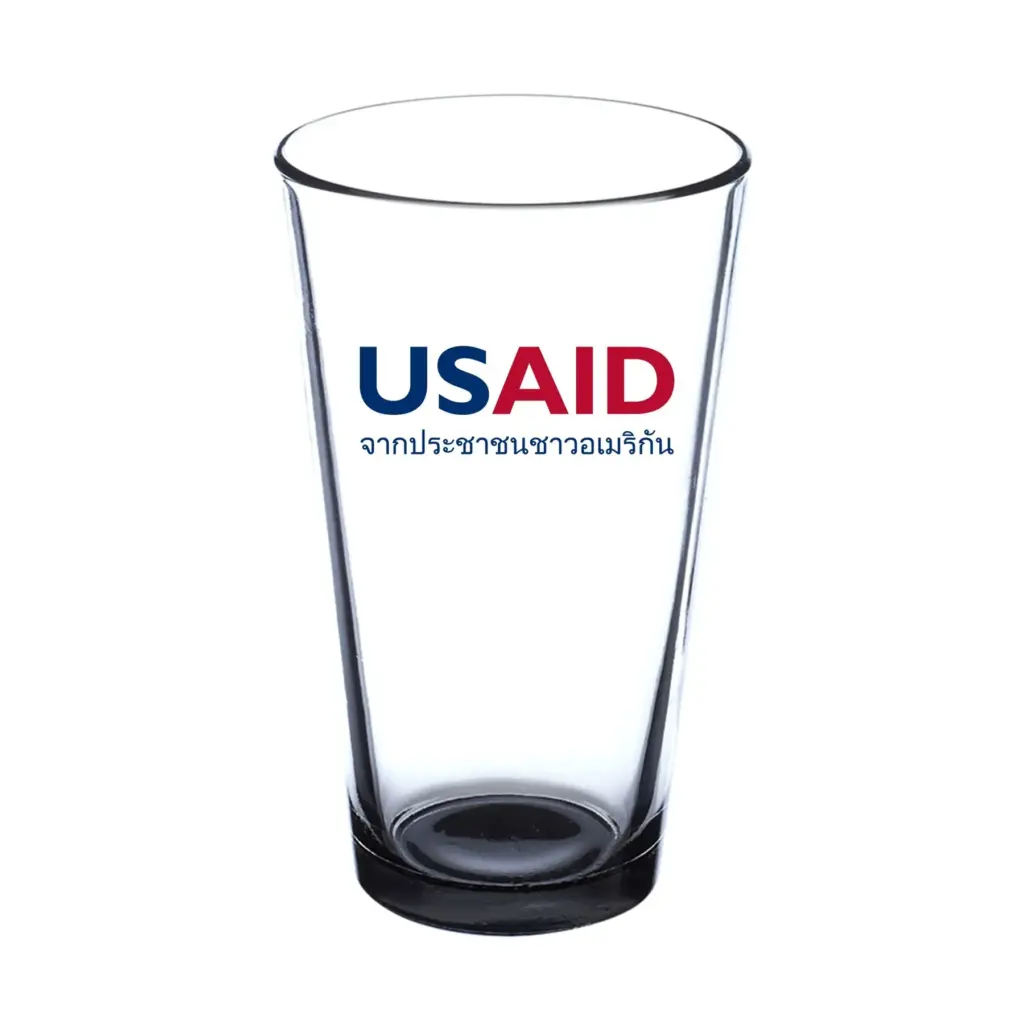 USAID Thai - 16 oz. Imported Pint Glasses