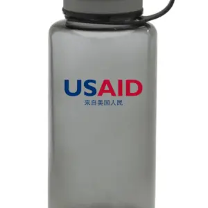 USAID Mandarin - 38 Oz. Wide Mouth Water Bottles