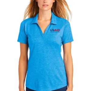 USAID Mongolian Sport-Tek Ladies PosiCharge Tri-Blend Wicking Polo