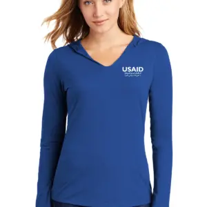 USAID Dari Pashto District Ladies Perfect Tri Long Sleeve Hoodie