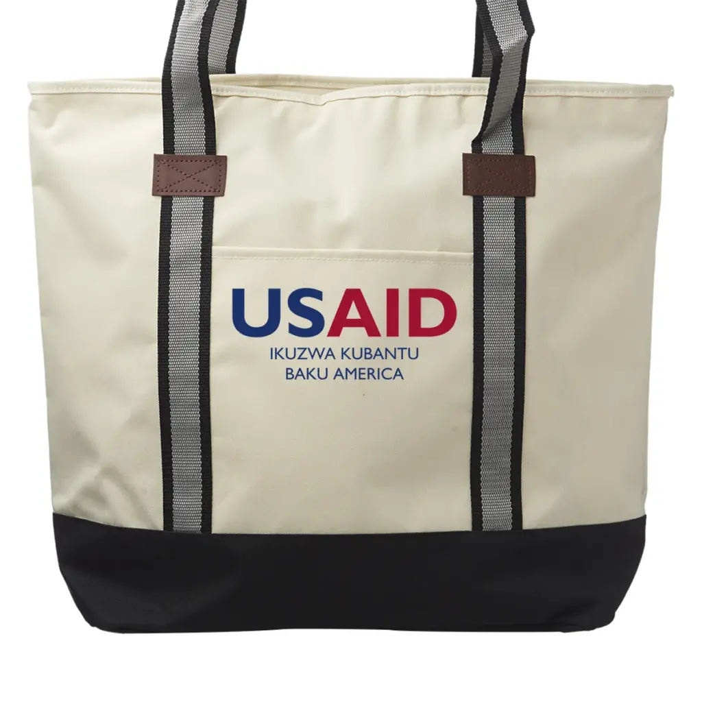 USAID Tonga - Large Sea Coast Polyester Tote Bags