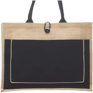 USAID Khmer - Cotton Pocket Jute Tote Bags (17.75"x13.75")