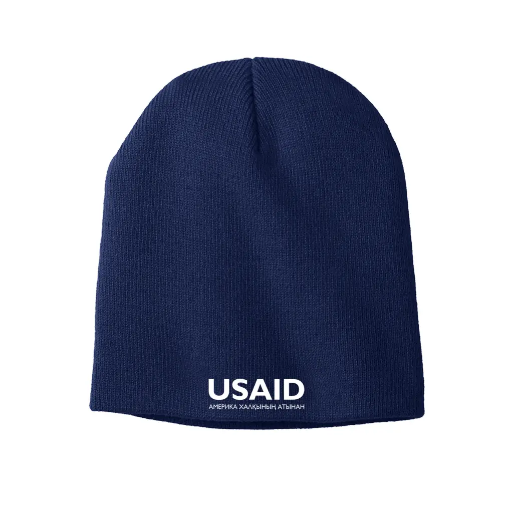 USAID Kazakh - Embroidered Port & Company Knit Skull Cap