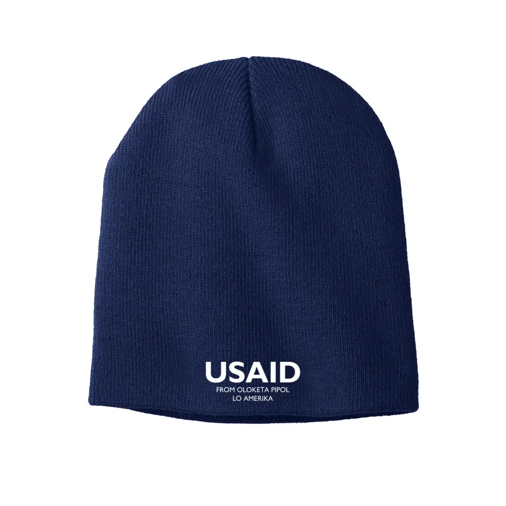 USAID Pijin - Embroidered Port & Company Knit Skull Cap