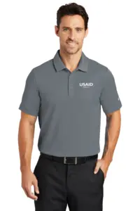 USAID Mandarin - Nike Adult Golf Dri-FIT Solid Icon Pique Polo Shirt