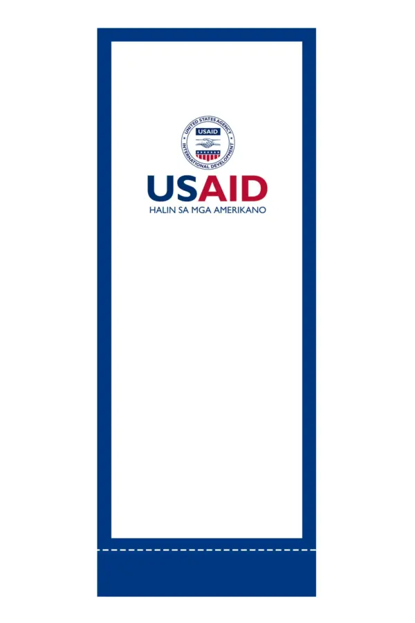 USAID Hiligaynon Econo Table Top Retractable Banner - 15" Full Color